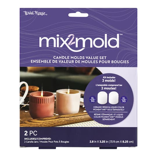 Brea Reese&#xAE; Mix2Mold&#x2122; Candle Jar Resin Mold Value Set
